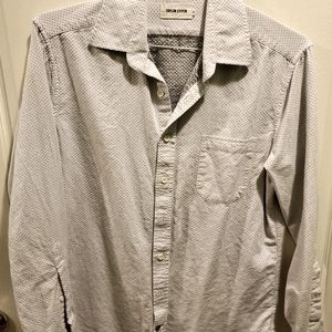 The California in Navy Jacquard Dot